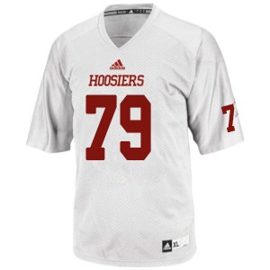 Mens Indiana Hoosiers Charlie O'Connor #79 University White Jersey 832256-319