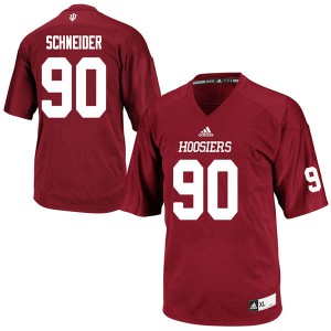 Mens Indiana Hoosiers Connor Schneider #90 Crimson Stitch Jerseys 325832-635