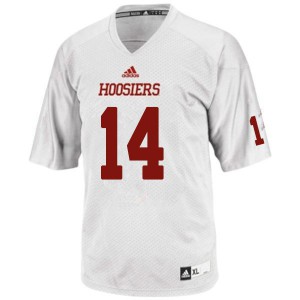 Mens Indiana Hoosiers Jack Kellams #14 Stitched White Jerseys 250794-398