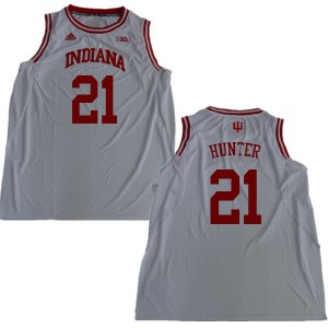 Mens Indiana Hoosiers Jerome Hunter #21 White Official Jerseys 709751-991