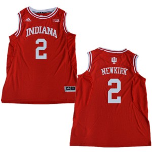 Mens Indiana Hoosiers Josh Newkirk #2 Red Stitch Jerseys 890765-969