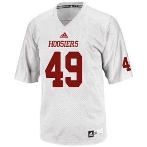 Mens Indiana Hoosiers Madison Norris #49 White College Jerseys 165523-767