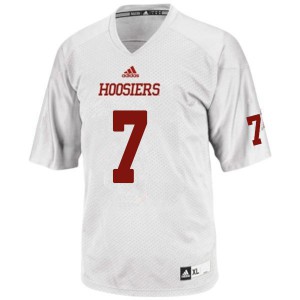 Mens Indiana Hoosiers Nate Sudfeld #7 Embroidery White Jerseys 594280-735