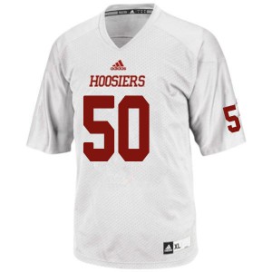 Mens Indiana Hoosiers Nick Linder #50 White Official Jersey 118574-279