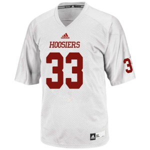 Men's Indiana Hoosiers Ricky Brookins #33 Player White Jerseys 417787-207