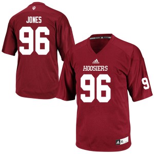 Mens Indiana Hoosiers Shamar Jones #96 Official Crimson Jerseys 716427-268