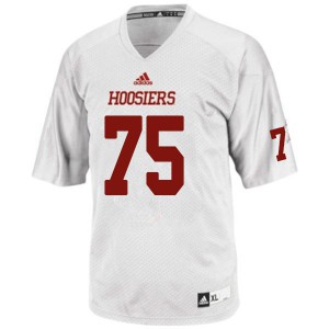 Mens Indiana Hoosiers Tommy Greene #75 Embroidery White Jersey 437681-687