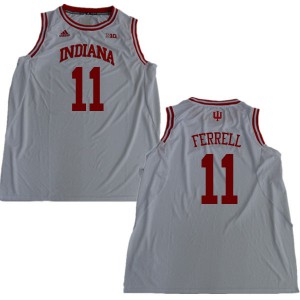 Men Indiana Hoosiers Yogi Ferrell #11 Alumni White Jerseys 489842-128