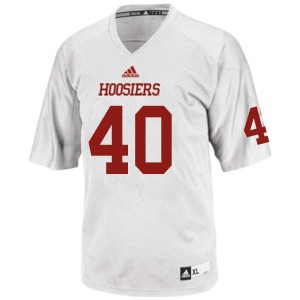 Men's Indiana Hoosiers Cam Wilson #40 Embroidery White Jersey 739586-840