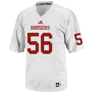 Men's Indiana Hoosiers Mike Katic #56 White Stitched Jerseys 780905-601
