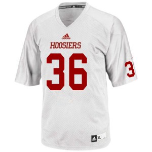 Men's Indiana Hoosiers Chris Childers #36 Official White Jerseys 367879-856