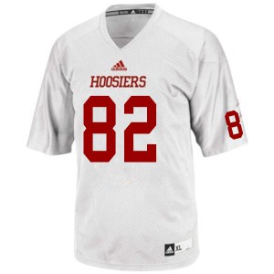 Mens Indiana Hoosiers Christian Harris #82 White Embroidery Jerseys 110632-549
