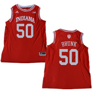 Mens Indiana Hoosiers Joey Brunk #50 Stitch Red Jersey 816821-948