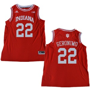 Men's Indiana Hoosiers Jordan Geronimo #22 Alumni Red Jerseys 860256-512