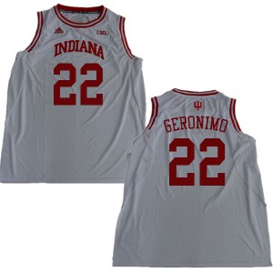 Men's Indiana Hoosiers Jordan Geronimo #22 White Stitch Jerseys 528994-602