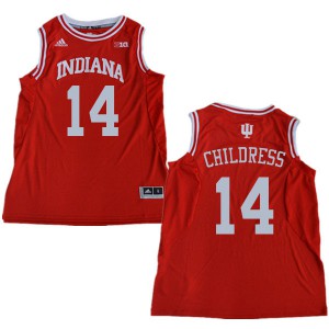 Mens Indiana Hoosiers Nathan Childress #14 College Red Jersey 423748-150