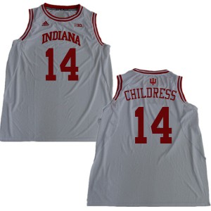 Men Indiana Hoosiers Nathan Childress #14 White Player Jerseys 468866-360