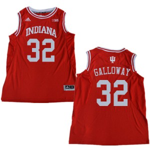 Mens Indiana Hoosiers Trey Galloway #32 Stitched Red Jerseys 636770-473