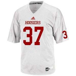 Mens Indiana Hoosiers Ty Wise #37 NCAA White Jersey 877397-795