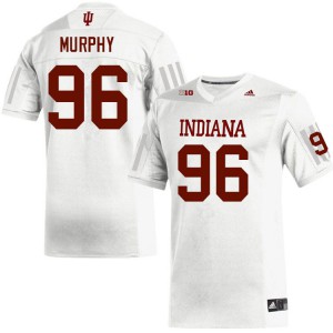Men Indiana Hoosiers Caleb Murphy #96 College White Jerseys 667414-186