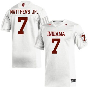 Men Indiana Hoosiers D.J. Matthews Jr. #7 White NCAA Jersey 846672-310