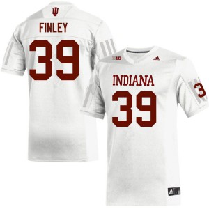 Men's Indiana Hoosiers Patrick Finley #39 Official White Jerseys 793896-298