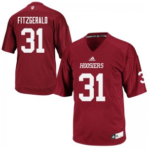 Mens Indiana Hoosiers Bryant Fitzgerald #31 Official Crimson Jerseys 991349-550