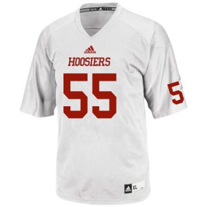Mens Indiana Hoosiers C.J. Person #55 White Football Jerseys 959591-730