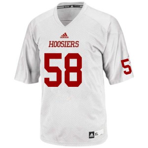 Mens Indiana Hoosiers Chris Bradberry #58 White Stitched Jersey 676866-269