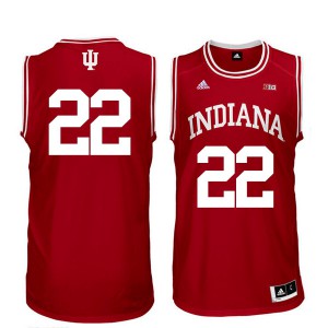 Men Indiana Hoosiers Clifton Moore #22 Stitched Red Jerseys 461046-822