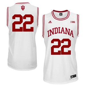 Mens Indiana Hoosiers Clifton Moore #22 Official White Jerseys 909339-433