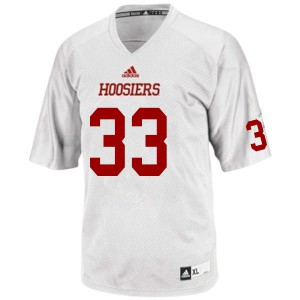 Mens Indiana Hoosiers Connor Hole #33 Official White Jerseys 667844-435