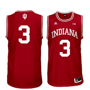 Mens Indiana Hoosiers Justin Smith #3 Stitched Red Jerseys 371970-279