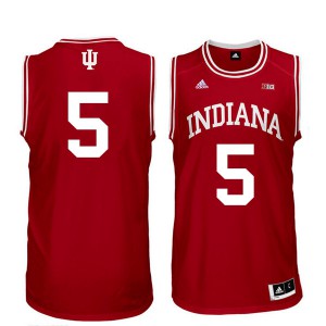 Men's Indiana Hoosiers Quentin Taylor #5 Red High School Jersey 523805-557