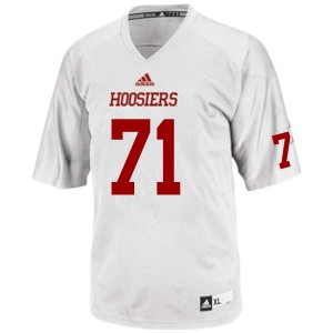 Men Indiana Hoosiers Randy Holtz #71 White Embroidery Jersey 852148-723