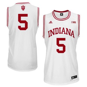 Men's Indiana Hoosiers Troy Williams #5 White Official Jersey 853151-690