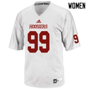 Womens Indiana Hoosiers Allen Stallings IV #99 White Embroidery Jersey 817226-468