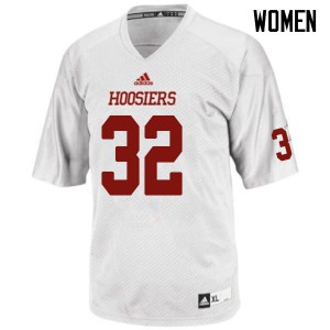 Women's Indiana Hoosiers Anthony Thompson #32 White College Jerseys 599860-153