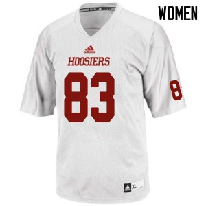 Womens Indiana Hoosiers Austin Dorris #83 College White Jersey 325104-542
