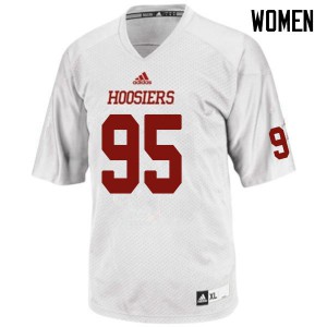 Womens Indiana Hoosiers Brandon Wilson #95 Official White Jersey 933499-684