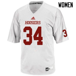 Women Indiana Hoosiers Cam Jones #34 Alumni White Jerseys 367088-913