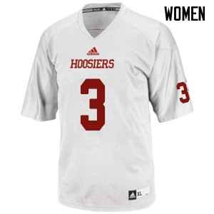 Womens Indiana Hoosiers Cody Latimer #3 Official White Jerseys 514393-170