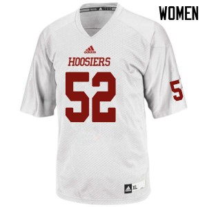 Womens Indiana Hoosiers DaVondre Love #52 White Stitched Jersey 673733-272