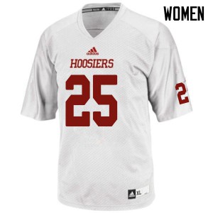 Women's Indiana Hoosiers Devon Matthews #25 College White Jerseys 560500-285