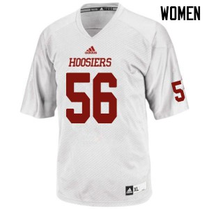 Women Indiana Hoosiers Grayson Stover #56 White Official Jersey 462547-563