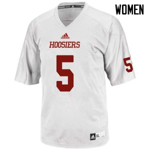 Women Indiana Hoosiers J-Shun Harris II #5 White College Jerseys 825255-973
