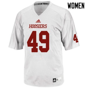 Womens Indiana Hoosiers Madison Norris #49 White Alumni Jerseys 633297-745