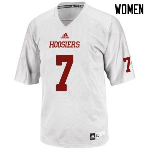 Womens Indiana Hoosiers Reakwon Jones #7 Stitched White Jersey 414024-695