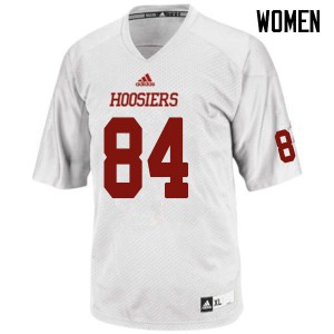 Womens Indiana Hoosiers TJ Ivy #84 Stitch White Jerseys 897457-698