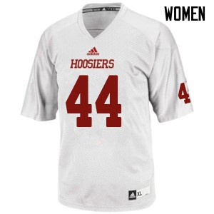 Women Indiana Hoosiers Thomas Allen #44 Stitched White Jerseys 351439-556